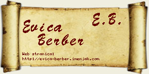 Evica Berber vizit kartica